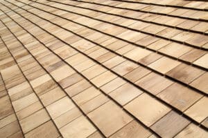 Cedar Shake Roof Shingles detailed view